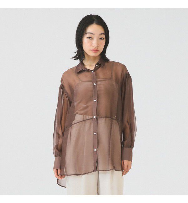 Ray BEAMS 「シアー ビッグ シャツ」|シャツ・ブラウス|