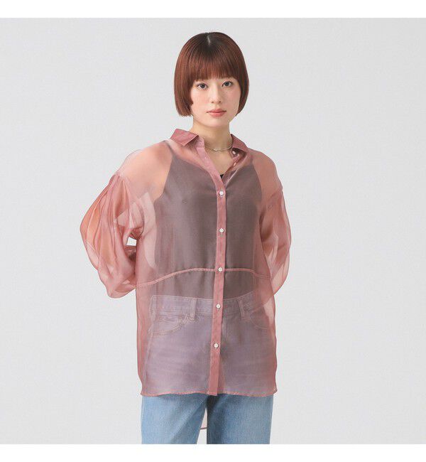 Ray BEAMS 「シアー ビッグ シャツ」|シャツ・ブラウス|