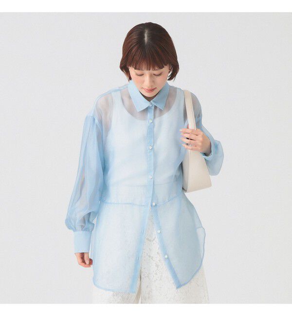 Ray BEAMS 「シアー ビッグ シャツ」|シャツ・ブラウス|