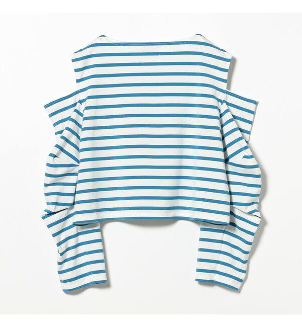 BEAMSBOY「maturely / ボーダー オープン ショルダー ロングスリーブ カットソー」|Tシャツ・カットソー|