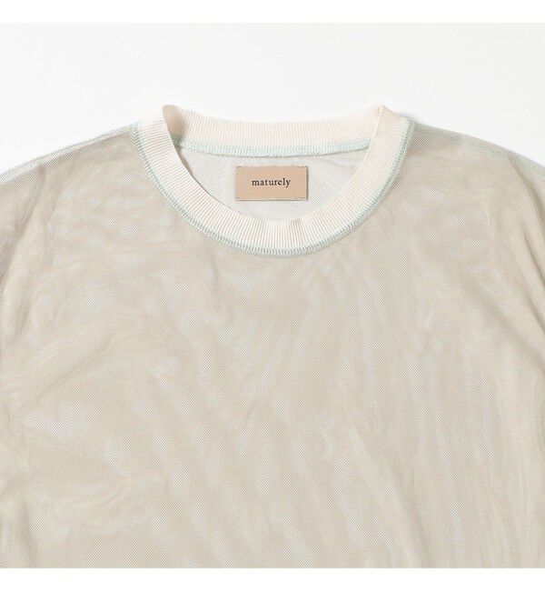 BEAMSBOY「maturely / シャンブレー チュール ノースリーブ」|Tシャツ・カットソー|