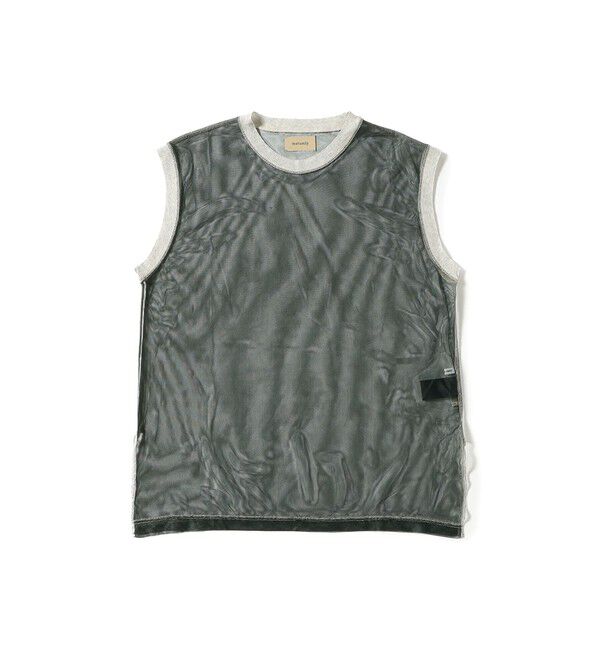 BEAMSBOY「maturely / シャンブレー チュール ノースリーブ」|Tシャツ・カットソー|