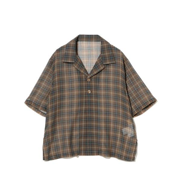 BEAMSBOY「maturely / ボイル チェック 5スリーブ シャツ」|シャツ・ブラウス|