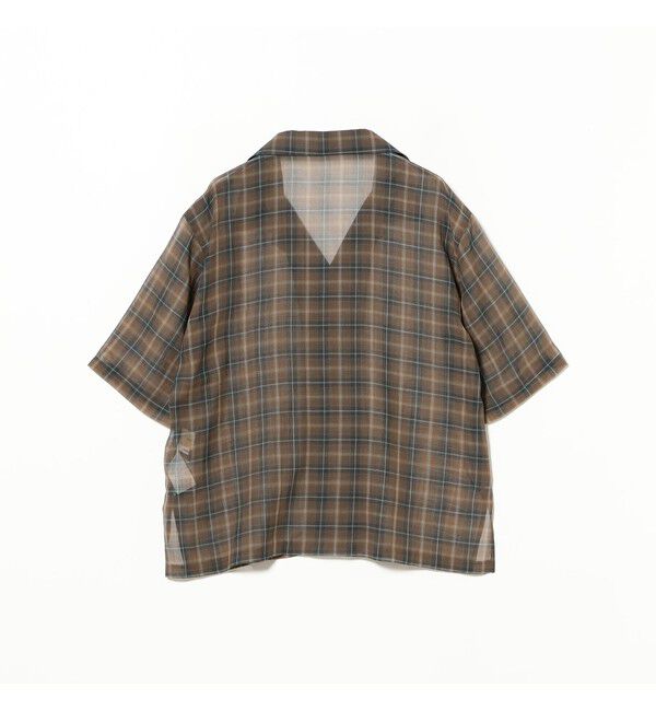 BEAMSBOY「maturely / ボイル チェック 5スリーブ シャツ」|シャツ・ブラウス|