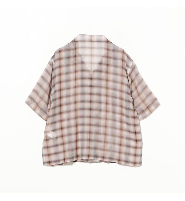 BEAMSBOY「maturely / ボイル チェック 5スリーブ シャツ」|シャツ・ブラウス|