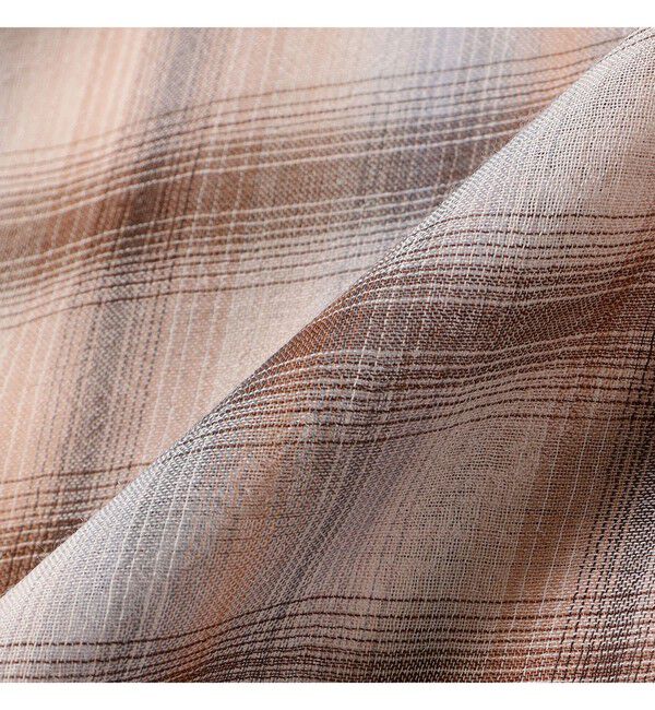 BEAMSBOY「maturely / ボイル チェック 5スリーブ シャツ」|シャツ・ブラウス|