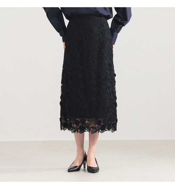 Demi-Luxe BEAMS 「ブロッサム レース スカート」|スカート|