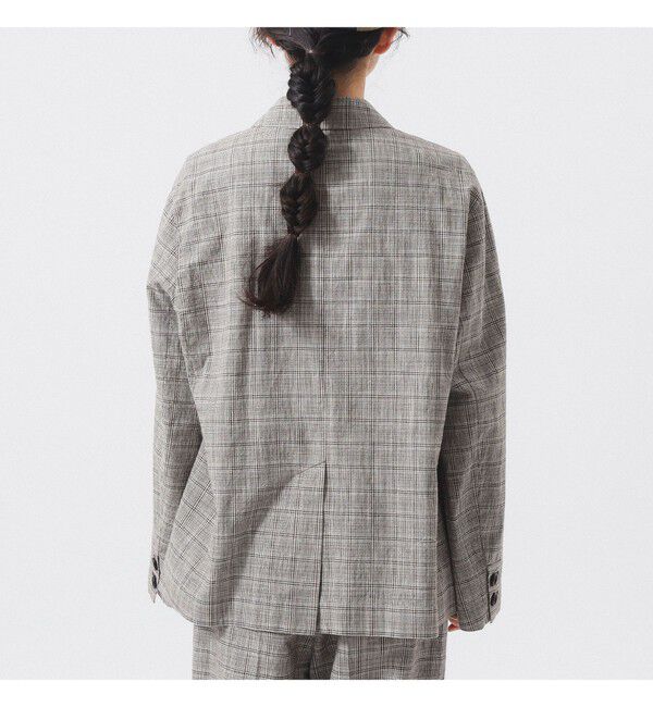 BEAMSBOY「チェック ダブル ジャケット ＜オフィスカジュアル / セットアップ対応 / オンオフ兼用＞」|テーラードジャケット|