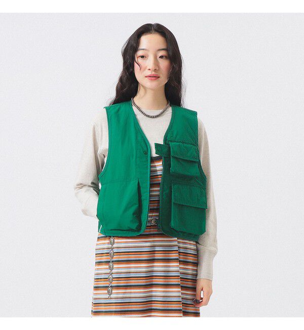 BEAMSBOY「US NAVY クルー ベスト」|ベスト・ジレ|