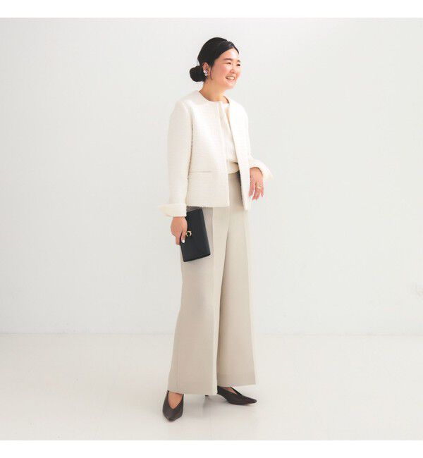 Demi-Luxe BEAMS 「ワイド シルエット パンツ」|チノ|