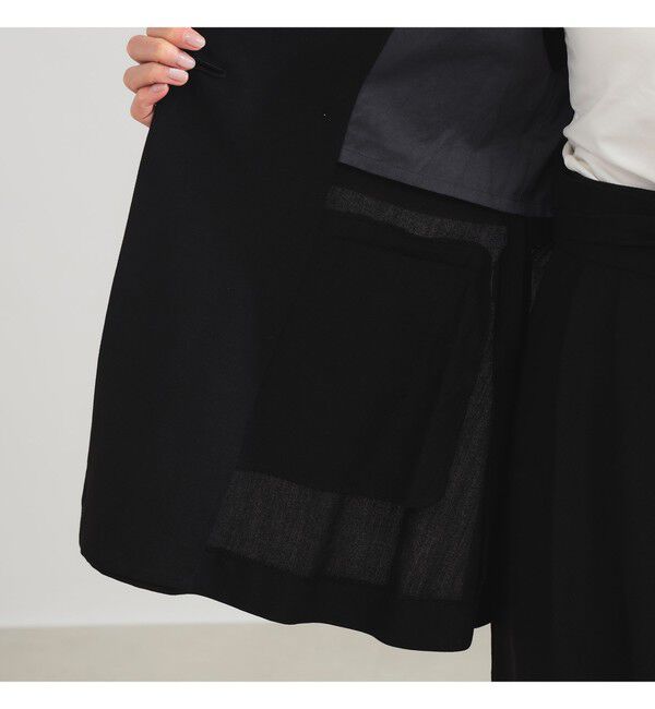 Demi-Luxe BEAMS 「AK+1 / リネン ベルテッド ジレ」|ベスト・ジレ|