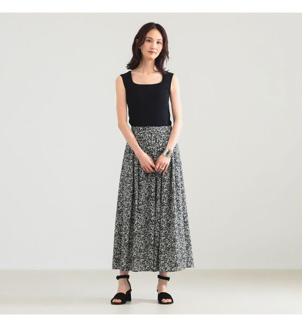 Demi-Luxe BEAMS 「プチフラワー プリント スカート」|スカート|