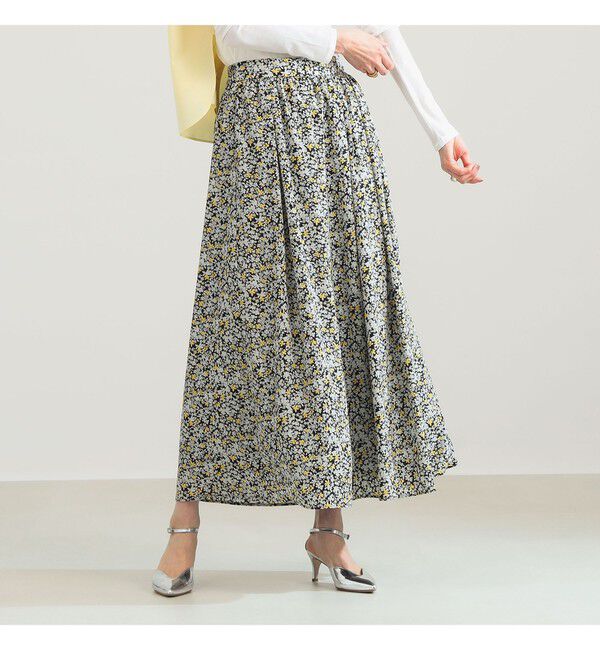 Demi-Luxe BEAMS 「プチフラワー プリント スカート」|スカート|