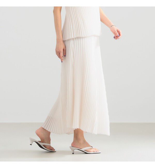 Demi-Luxe BEAMS 「イレギュラープリーツ スカート」|スカート|OFF_WHITE