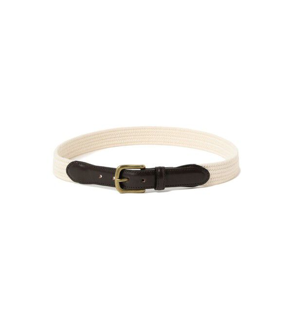 BEAMS PLUS「BEAMS PLUS / Leather Tab Cotton Belt」|ベルト|