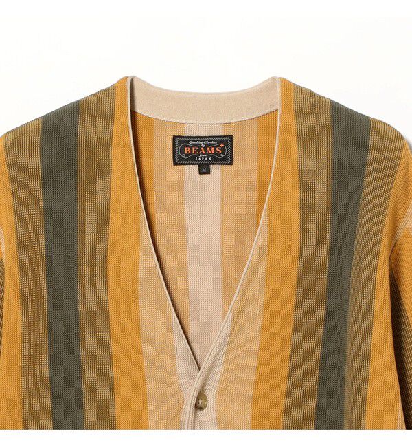 BEAMS PLUS「Cardigan Multi Stripe」|ニット・セーター|