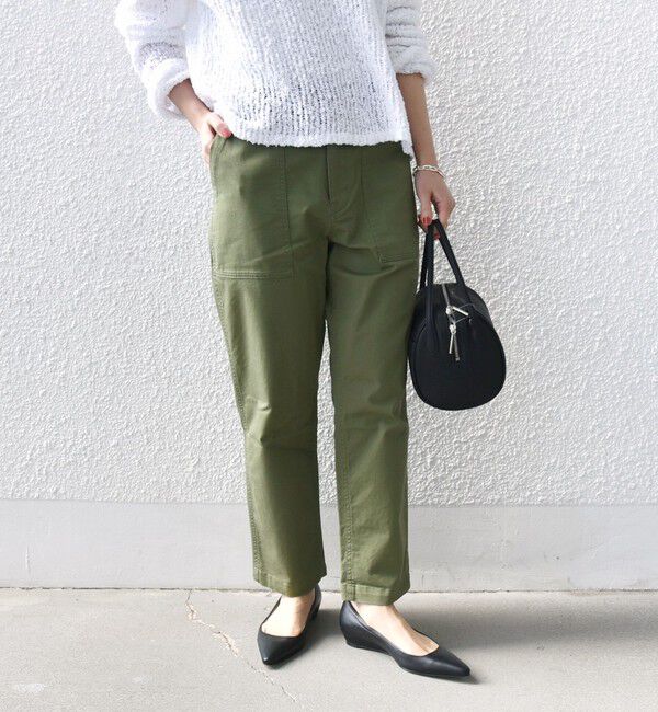 SHIPS for women「《一部追加予約》【WEB限定】ストレッチ ベーシック ベイカー パンツ」|その他|