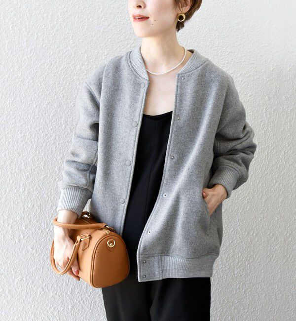 SHIPS any「【WEB限定】SHIPS any: バーシティ ジャケット 25AW」|ブルゾン・スタジャン|