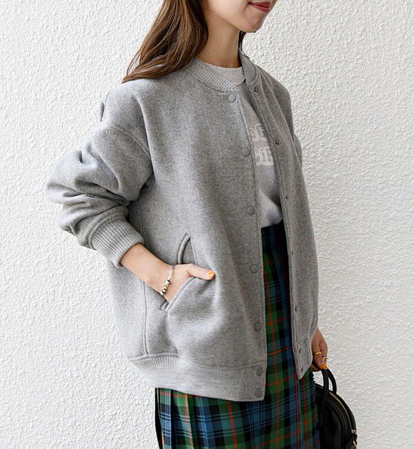 SHIPS any「【WEB限定】SHIPS any: バーシティ ジャケット 25AW」|ブルゾン・スタジャン|