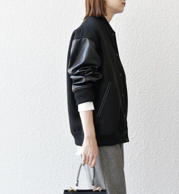 SHIPS any「【WEB限定】SHIPS any: バーシティ ジャケット 25AW」|ブルゾン・スタジャン|