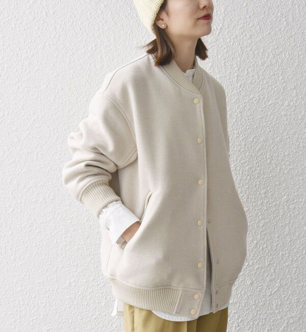 SHIPS any「【WEB限定】SHIPS any: バーシティ ジャケット 25AW」|ブルゾン・スタジャン|