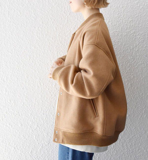 SHIPS any「【WEB限定】SHIPS any: バーシティ ジャケット 25AW」|ブルゾン・スタジャン|