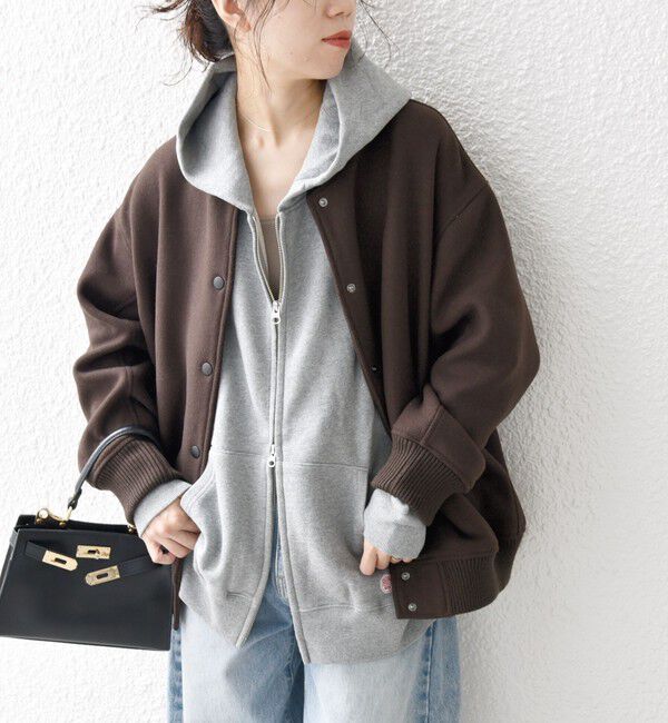 SHIPS any「【WEB限定】SHIPS any: バーシティ ジャケット 25AW」|ブルゾン・スタジャン|