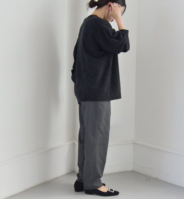 quaranciel「quaranciel:〈洗濯機可能〉ハンサム テーパード センタープレス パンツ（セットアップ対応）」|スラックス|