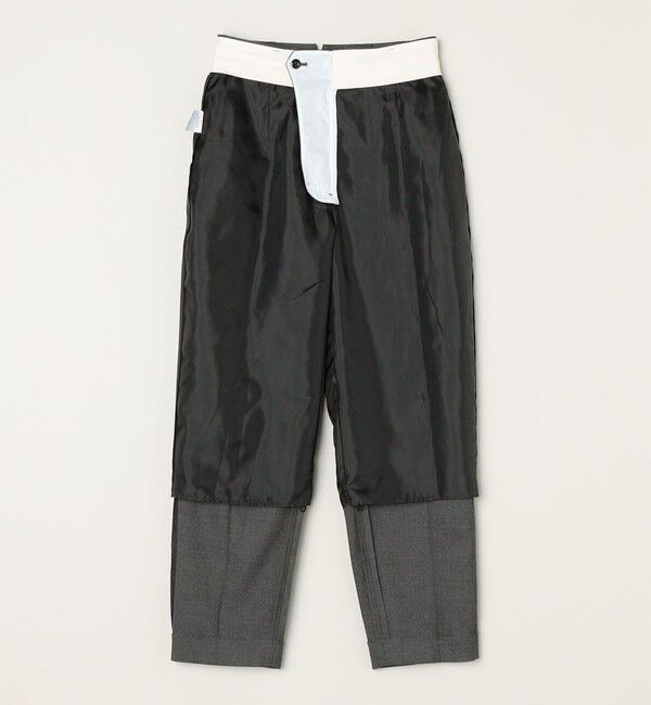 quaranciel「quaranciel:〈洗濯機可能〉ハンサム テーパード センタープレス パンツ（セットアップ対応）」|スラックス|