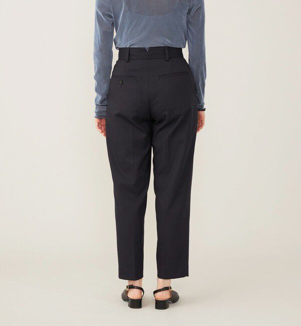 quaranciel「quaranciel:〈洗濯機可能〉ハンサム テーパード センタープレス パンツ（セットアップ対応）」|スラックス|