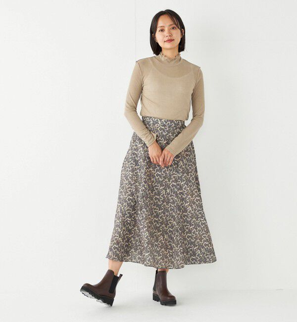 SHIPS Colors 「SHIPS Colors:〈洗濯機可能〉MULHOUSE レオパード フレアスカート」|スカート|