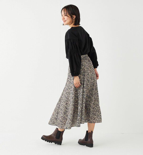 SHIPS Colors 「SHIPS Colors:〈洗濯機可能〉MULHOUSE レオパード フレアスカート」|スカート|