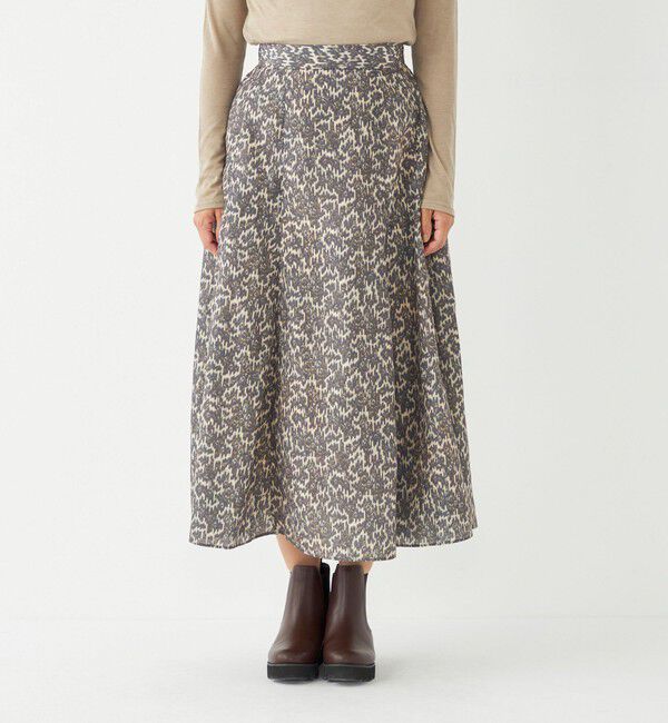 SHIPS Colors 「SHIPS Colors:〈洗濯機可能〉MULHOUSE レオパード フレアスカート」|スカート|