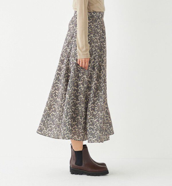 SHIPS Colors 「SHIPS Colors:〈洗濯機可能〉MULHOUSE レオパード フレアスカート」|スカート|