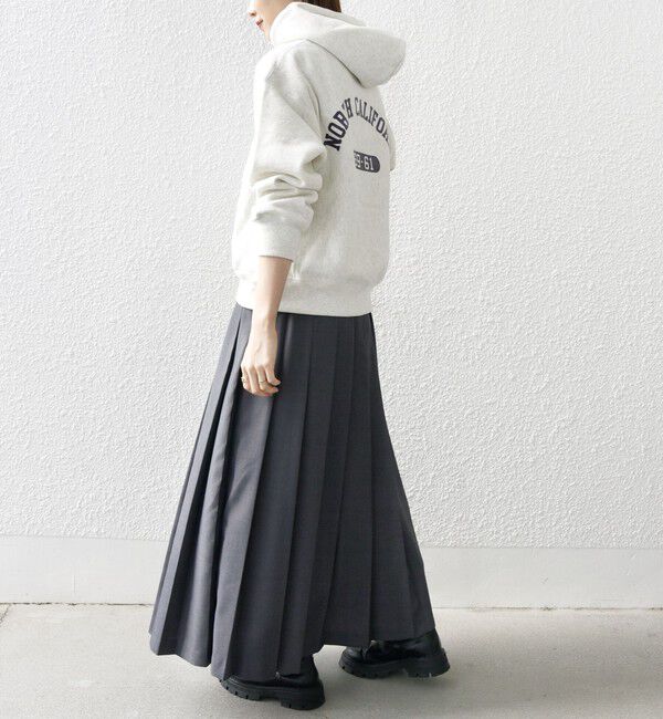 SHIPS any「SHIPS any: ウーステッド ワイド プリーツ マキシ スカート 2」|スカート|