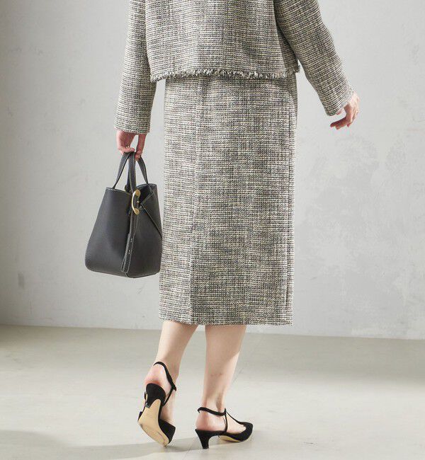 SHIPS for women「〈セレモニー対応可〉スラブ ツイード タイト スカート（セットアップ対応）」|タイト|