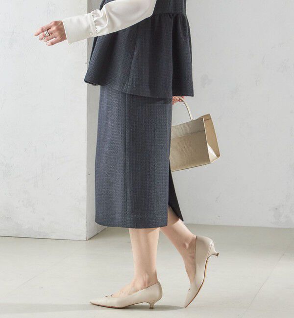 SHIPS for women「〈セレモニー対応可〉スラブ ツイード タイト スカート（セットアップ対応）」|タイト|