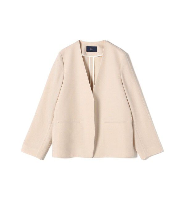 SHIPS for women「〈接触冷感/手洗い可能〉トリアセテート混 ノーラペル ジャケット（セットアップ対応）◇」|その他|