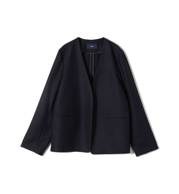 SHIPS for women「〈接触冷感/手洗い可能〉トリアセテート混 ノーラペル ジャケット（セットアップ対応）◇」|その他|