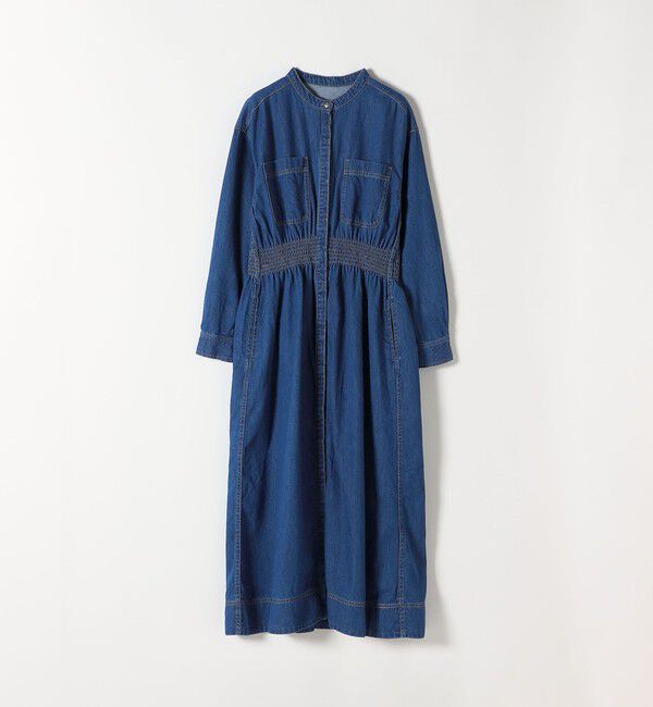 SHIPS any「SHIPS any: シャーリング デニム ポケット ワンピース ［SHIPS any DENIM］」|ワンピース|