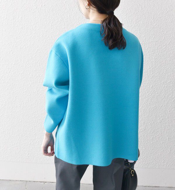 SHIPS any「SHIPS any:〈手洗い可能〉ミラノリブ スタンドカラー ニット プルオーバー」|ニット・セーター|