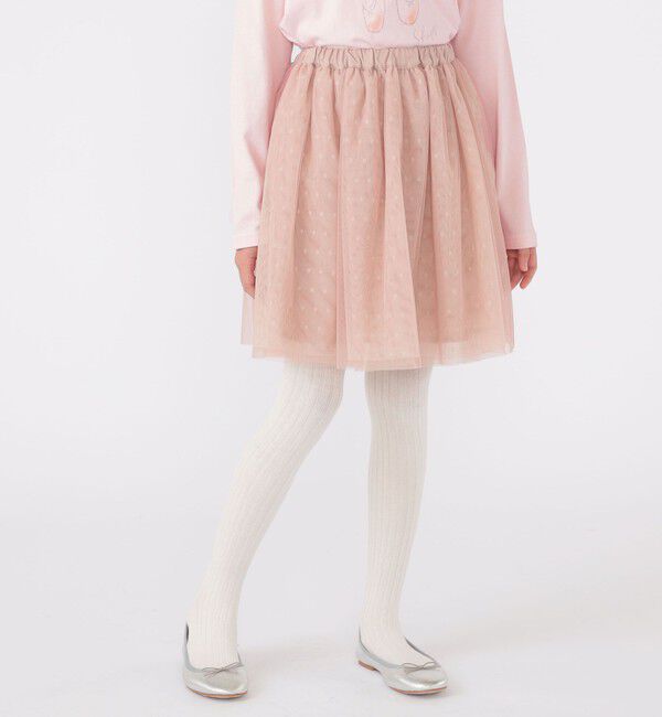 SHIPS KIDS「SHIPS KIDS:140～150cm / チュール スカート」|フレア|ピンク系