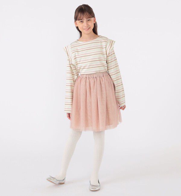 SHIPS KIDS「SHIPS KIDS:140～150cm / チュール スカート」|フレア|