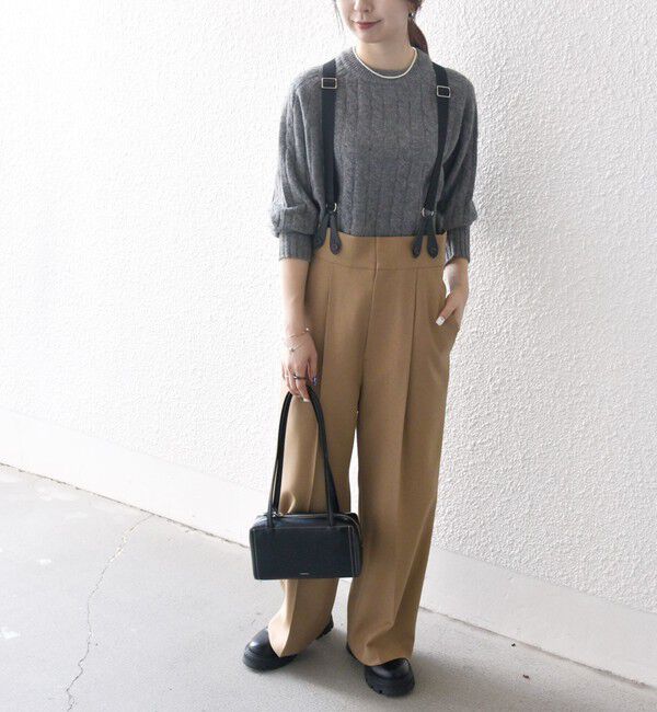 SHIPS any「SHIPS any:〈洗濯機可能〉マニッシュ サスペンダー ワイド パンツ 24FW」|その他|