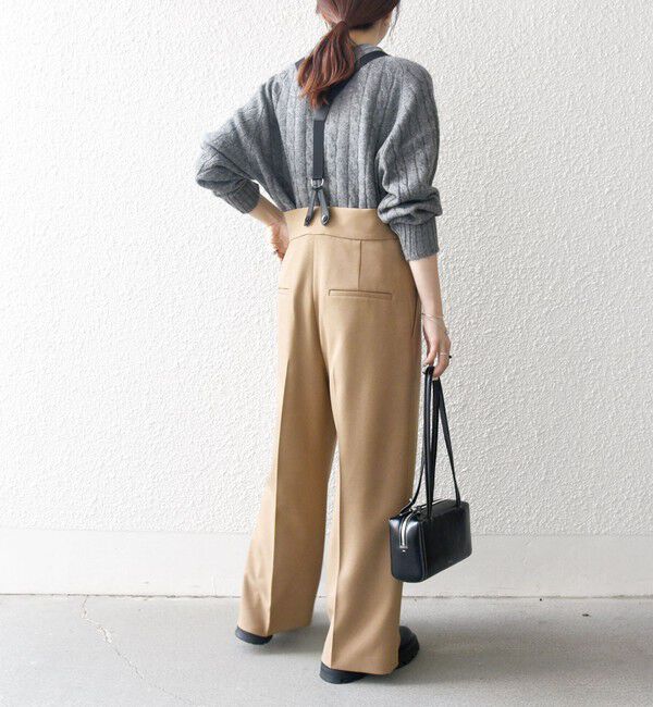 SHIPS any「SHIPS any:〈洗濯機可能〉マニッシュ サスペンダー ワイド パンツ 24FW」|その他|
