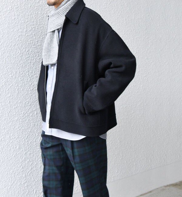 SHIPS any「SHIPS any: リバー メルトン オーバーサイズ ジップ ブルゾン◇」|ブルゾン・スタジャン|