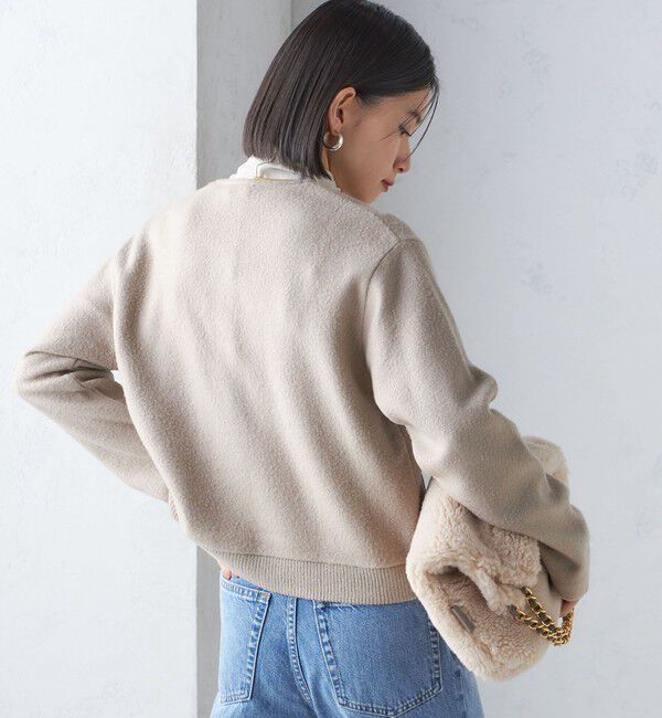 SHIPS for women「〈手洗い可能〉パール モチーフ ボタン ジャッカル カーディガン」|カーディガン|