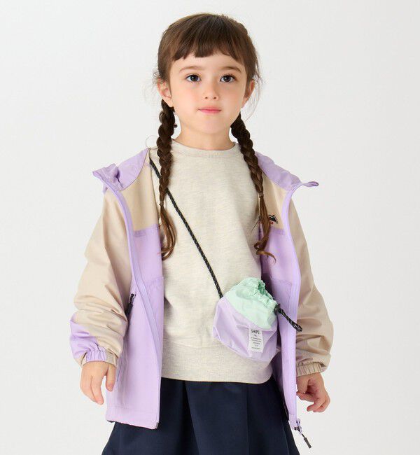 SHIPS Colors 「【SHIPS Colors 別注】FIRST DOWN:90～140cm /ライト フード ブルゾン」|ブルゾン・スタジャン|ラベンダー