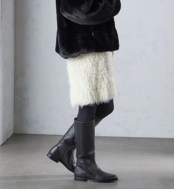 SHIPS for women「〈手洗い可能〉ラメ フリンジ ミニ スカート」|スカート|