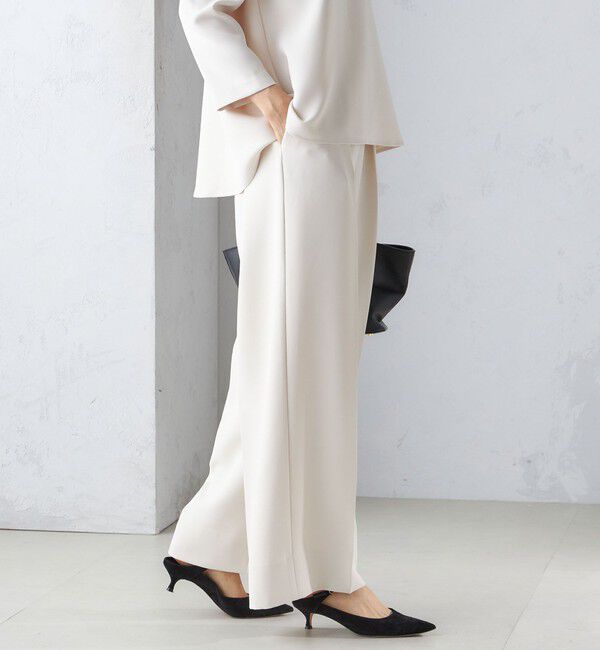 SHIPS for women「troisiemeCHACO:ワイド パンツ（セレモニー対応可）」|スラックス|